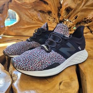 New Balance Womens Running Shoes Size 11 Black ROAV Leopard Athletic Athleisure